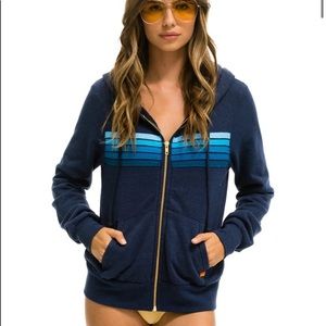 Aviator Nation 5 stripe hoodie